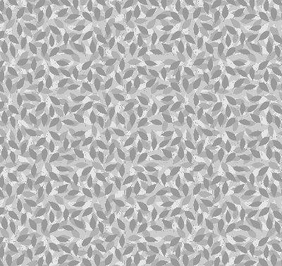 Blackout roller blind for window Gray leaves