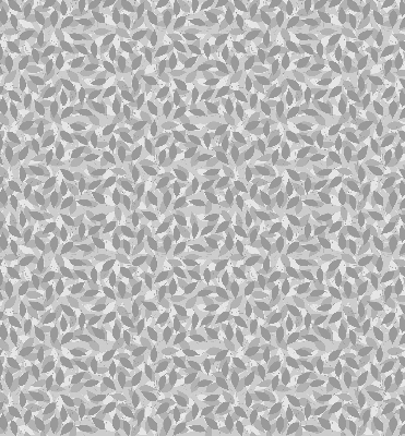 Blackout roller blind for window Gray leaves