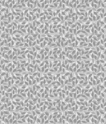 Blackout roller blind for window Gray leaves
