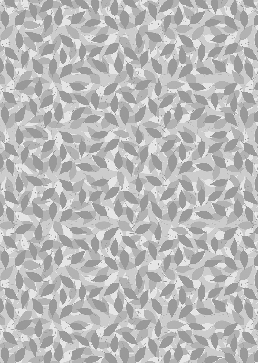 Blackout roller blind for window Gray leaves