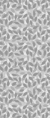 Blackout roller blind for window Gray leaves