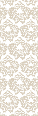 Fabric roller blind for window Beige pattern