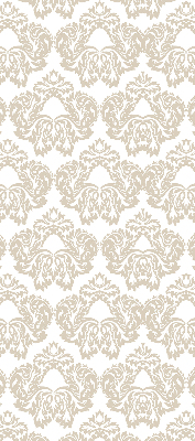 Fabric roller blind for window Beige pattern