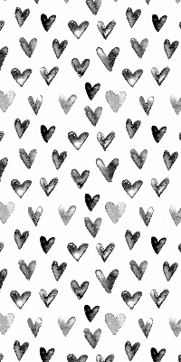 Blackout roller blind for window Black hearts