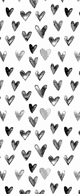 Blackout roller blind for window Black hearts