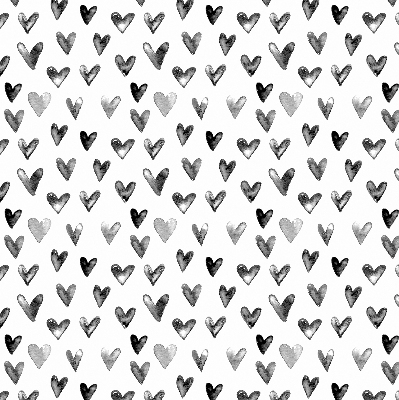 Blackout roller blind for window Black hearts