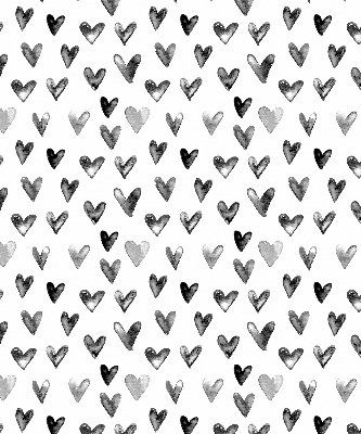Blackout roller blind for window Black hearts