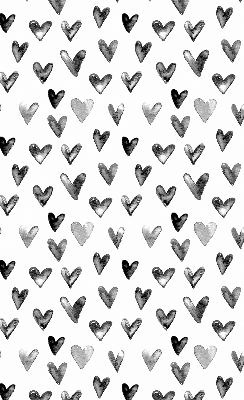 Blackout roller blind for window Black hearts