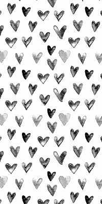 Blackout roller blind for window Black hearts
