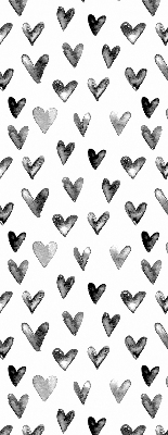 Blackout roller blind for window Black hearts
