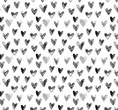 Blackout roller blind for window Black hearts