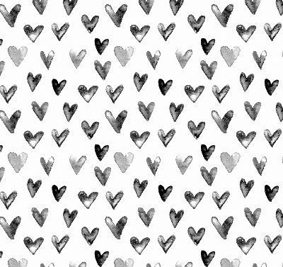 Blackout roller blind for window Black hearts