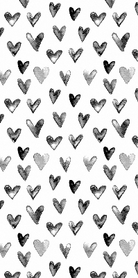 Blackout roller blind for window Black hearts
