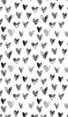 Blackout roller blind for window Black hearts