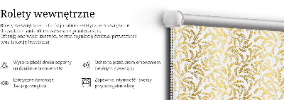 Blackout roller blind Golden branches