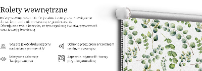 Blackout roller blind Green twigs
