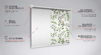 Blackout roller blind Green twigs