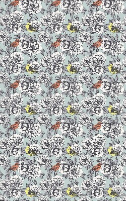 Blackout roller blind for window Flowers