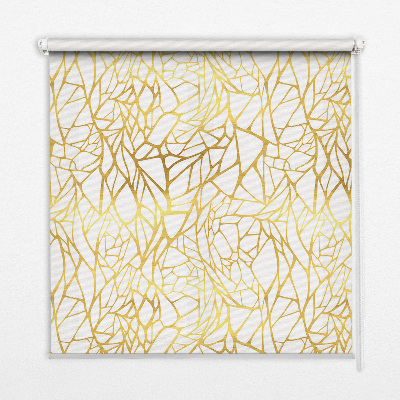 Blackout roller blind Yellow pattern