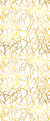Blackout roller blind in yellow pattern
