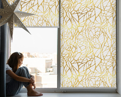 Blackout roller blind Yellow pattern
