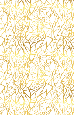 Blackout roller blind in yellow pattern