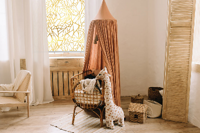 Blackout roller blind Yellow pattern