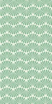 Blackout roller blind green slalom design