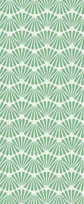 Blackout roller blind for window Green slalom