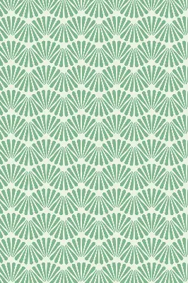 Blackout roller blind green slalom design