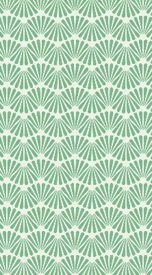 Blackout roller blind green slalom design