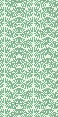 Blackout roller blind green slalom design