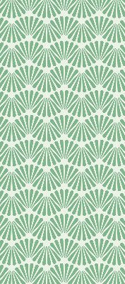 Blackout roller blind for window Green slalom