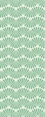 Blackout roller blind for window Green slalom