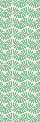 Blackout roller blind for window Green slalom