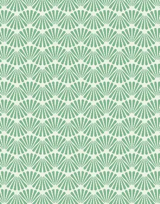 Blackout roller blind green slalom design