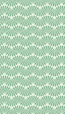 Blackout roller blind green slalom design