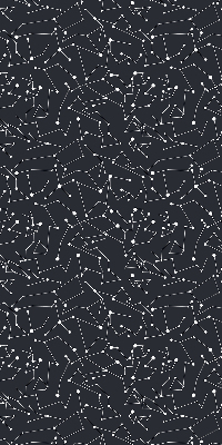 Fabric roller blind for window constellation pattern