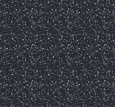 Fabric roller blind for window Constellation