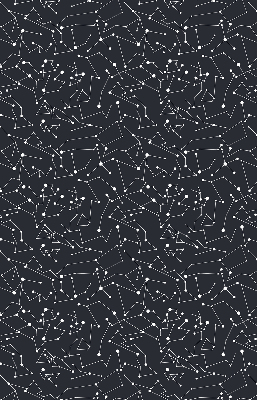 Fabric roller blind for window constellation pattern