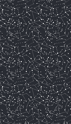 Fabric roller blind for window constellation pattern