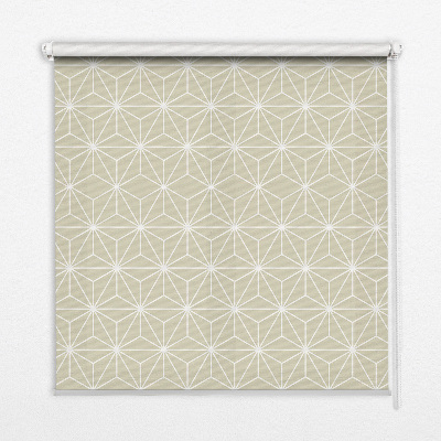 Blackout roller blind White dots connected by dots