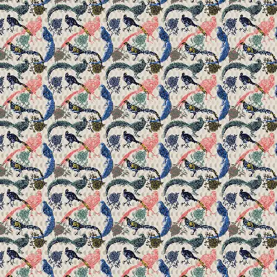 Blackout roller blind for window colorful peacocks pattern