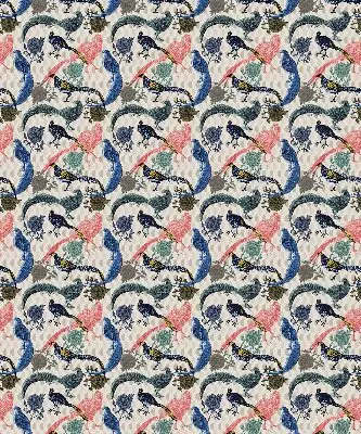 Blackout roller blind for window colorful peacocks pattern