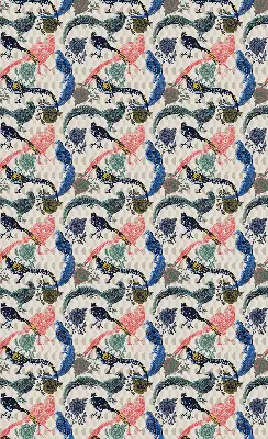 Blackout roller blind for window colorful peacocks pattern