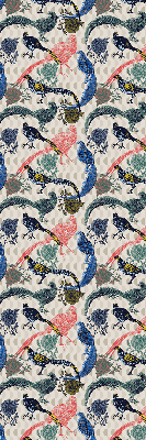 Blackout roller blind for window Colorful peacocks