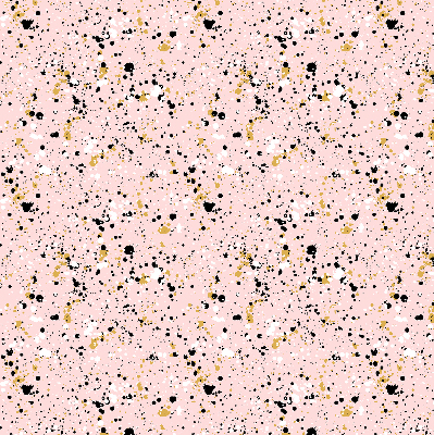 Fabric roller blind for window Paint stains on a pink background