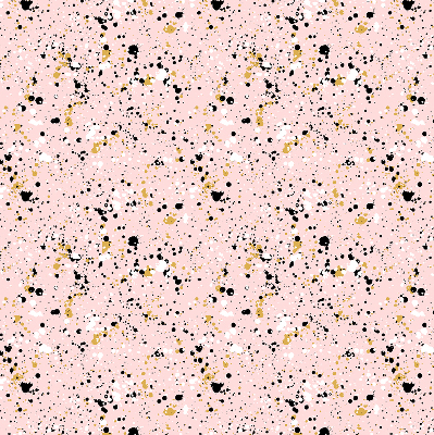 Fabric roller blind for window Paint stains on a pink background