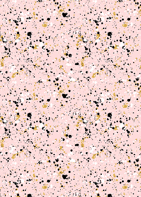 Fabric roller blind for window Paint stains on a pink background