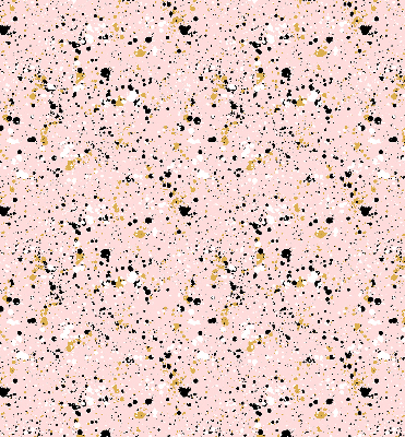 Fabric roller blind for window Paint stains on a pink background